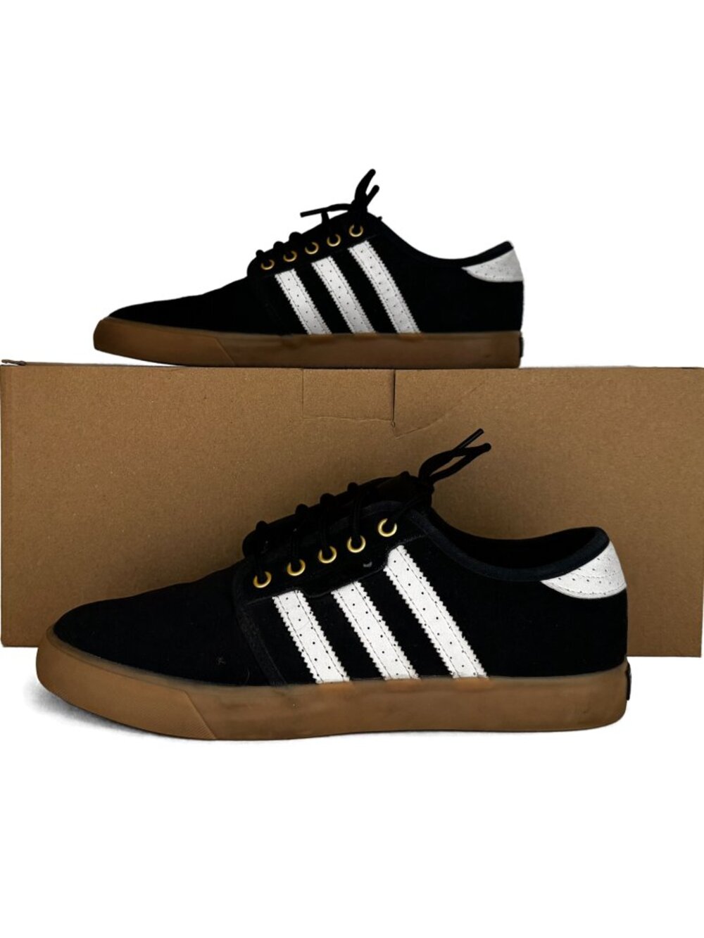 adidas Black and White Low-Top Casual Sneakers